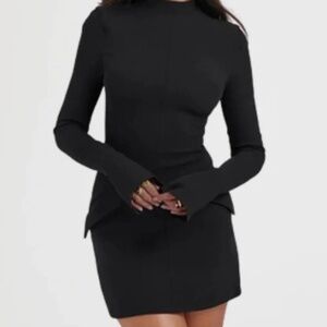 Viral Hailey Bieber Dress in Black (1X)
